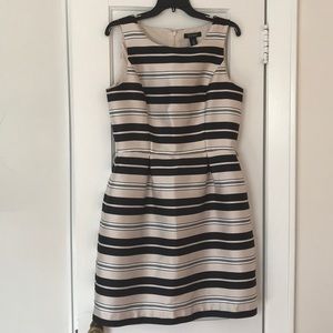 Pink and black striped dress
